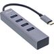 HUB USB InLine InLine® USB 3.2 Gen.1 Type C hub (4x USB-A 5Gbps), OTG, metal case