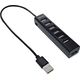 HUB USB InLine InLine® USB 2.0 7-Port Hub, Type-A male to 7x Type-A female, black
