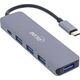 HUB USB InLine InLine® USB 3.2 Type-C Multi Hub (4x USB-A 5Gb/s + USB Type-C (Data/PD 87W), OTG, aluminum housing