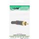 InLine InLine® RCA metal male plug for soldering, black, red ring, for 6mm cable