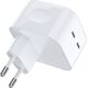 Ładowarka Choetech Ładowarka sieciowa 35W 2xUSB-C PD biały Ładowarka sieciowa 35W 2xUSB-C PD biały