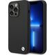 BMW BMW Liquid Silicone Case Metal Logo - Etui iPhone 14 Pro Max (Czarny)