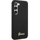Guess Guess Silicone Script Metal Logo - Etui Samsung Galaxy S23+ (czarny)