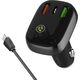 Transmiter FM LDNIO Transmiter FM LDNIO Bluetooth C704Q 2USB, USB-C + kabel USB-C