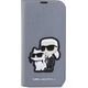 Karl Lagerfeld Etui Karl Lagerfeld KLBKP14XSANKCPG Apple iPhone 14 Pro Max bookcase srebrny/silver Saffiano Karl & Choupette