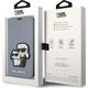 Karl Lagerfeld Etui Karl Lagerfeld KLBKP14XSANKCPG Apple iPhone 14 Pro Max bookcase srebrny/silver Saffiano Karl & Choupette