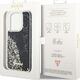 Guess Etui Guess GUHCP14LLCSGSGK Apple iPhone 14 Pro czarny/black hardcase Liquid Glitter Marble