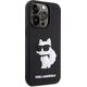 Karl Lagerfeld Etui Karl Lagerfeld KLHCP14L3DRKHNK Apple iPhone 14 Pro czarny/black hardcase Rubber Choupette 3D