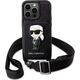Karl Lagerfeld Etui Karl Lagerfeld KLHCP14LCSAKHPKK Apple iPhone 14 Pro hardcase czarny/black Crossbody Saffiano Monogram Ikonik