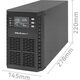 Dysan Zasilacz awaryjny UPS Qoltec 1kVA | 1000W | Power Factor 1.0 | LCD | EPO | USB | On-line
