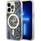Guess Etui Guess GUHMP14LHLEOPWB Apple iPhone 14 Pro niebieski/blue hardcase Leopard MagSafe