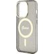 Guess Etui Guess GUHMP14LHCMCGK Apple iPhone 14 Pro czarny/black hardcase Glitter Gold MagSafe