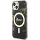 Guess Etui na telefon Guess GUHMP14MHTMRSK do Apple iPhone 14 Plus 6.7" czarny/black hardcase Golden Marble MagSafe