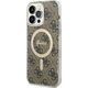 Guess Guess 4G MagSafe - Etui iPhone 14 Pro Max (Brązowy)