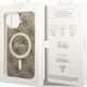 Guess Guess 4G MagSafe - Etui iPhone 14 (Brązowy)