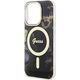Guess Guess Golden Marble MagSafe - Etui iPhone 14 Pro (Czarny)