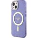 Guess Guess Glitter Gold MagSafe - Etui iPhone 14 Plus (Purpurowy)