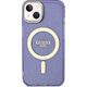 Guess Guess Glitter Gold MagSafe - Etui iPhone 14 Plus (Purpurowy)