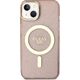 Guess Guess Glitter Gold MagSafe - Etui iPhone 14 Plus (Różowy)