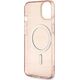 Guess Guess Glitter Gold MagSafe - Etui iPhone 14 Plus (Różowy)