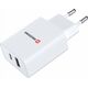 Ładowarka Swissten Swissten Travel 1x USB-C, 1x USB-A 30W