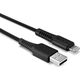 Kabel USB Lindy USB-A - Lightning 1 m Czarny (31320)