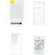 Baseus Etui ochronne Baseus Magnetic Crystal Clear do iPhone 13 Pro (transparentne) + szkło hartowane + zestaw czyszczący