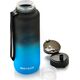 Meteor Bidon sportowy Meteor 1500 ml czarny/niebieski Uniwersalny