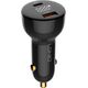 Ładowarka LDNIO Ładowarka samochodowa LDNIO C101, USB + USB-C, 100W + kabel USB-C do Lightning (czarna)