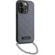 Karl Lagerfeld Etui Karl Lagerfeld KLHCP14LSACKLHPG Apple iPhone 14 Pro srebrny/silver hardcase Saffiano Monogram Chain