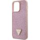 Guess Etui Guess GUHCP14XHDGTPP Apple iPhone 14 Pro Max różowy/pink hardcase Rhinestone Triangle
