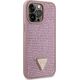 Guess Etui Guess GUHCP14XHDGTPP Apple iPhone 14 Pro Max różowy/pink hardcase Rhinestone Triangle