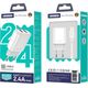 Ładowarka nemo Ładowarka Sieciowa 2x USB 2.4A + Kabel USB - Lightning Jellico EU02 biały