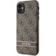 Guess Etui Guess GUHCN61P4SNW Apple iPhone 11/XR brązowy/brown hardcase 4G Stripe