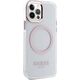 Guess Etui Guess GUHMP12MHTRMP Apple iPhone 12/12 Pro różowy/pink hard case Metal Outline Magsafe