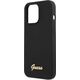 Guess Guess GUHCP13XLSLMGBK iPhone 13 Pro Max 6.7" black/czarny hardcase Silicone Script Gold Logo