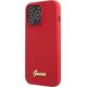 Guess Guess GUHCP13XLSLMGRE iPhone 13 Pro Max 6.7" czerwony/burgundy hard case Silicone Vintage Gold Logo
