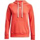 Under Armour Bluza damska Under Armour Rival Fleece HB Hoodie pomarańczowa 1356317 877 XL