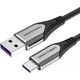 Kabel USB Vention USB-A - USB-C 3 m Szary (COFHI)