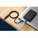 Kabel USB Vention USB-A - USB-A 0.5 m Czarny (CBHBD)