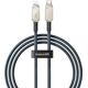 Kabel USB Baseus USB-C - Lightning 1 m Granatowy (P10355803221-00)