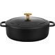Ballarini Garnek żeliwny owalny BALLARINI BELLAMONTE 75003-546-0 - 5 5 ltr czarny