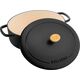 Ballarini Garnek żeliwny owalny BALLARINI BELLAMONTE 75003-546-0 - 5 5 ltr czarny