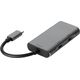 HUB USB Deltaco USB hub DELTACO USB-C ha - 2x USB-C ho and 2x USB-A ho, 10 Gb / s, gray / USBC-HUB201