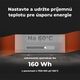 Aeno AENO Premium Eco Smart Heater, 700W, Tempered glass, Infrared+convection heating type, LED display, Plug type: Europe (E/F type), GREY