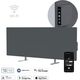 Aeno AENO Premium Eco Smart Heater, 700W, Tempered glass, Infrared+convection heating type, LED display, Plug type: Europe (E/F type), GREY