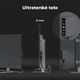 Aeno AENO Premium Eco Smart Heater, 700W, Tempered glass, Infrared+convection heating type, LED display, Plug type: Europe (E/F type), GREY