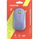 Mysz Canyon CANYON MW-22, 2 in 1 Wireless optical mouse with 4 buttons,Silent switch for right/left keys,DPI 800/1200/1600, 2 mode(BT/ 2.4GHz), 650mAh Li-poly battery,RGB backlight,Mountain lavender, cable length 0.8m, 110*62*34.2mm, 0.085kg