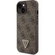 Guess Guess GUHCP15SP4TDSCPW iPhone 15 6.1" brązowy/brown hardcase Crossbody 4G Metal Logo