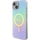 Guess Guess GUHMP15MHITSQ iPhone 15 Plus 6.7" turkusowy/turquoise hardcase IML Iridescent MagSafe